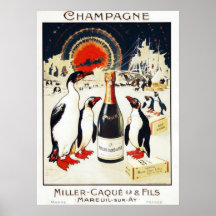 Champagne Miller-Caqu and Fils Poster