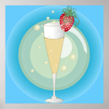 Champagne Print