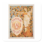 Champagne Reims Vintage Wine Drink Ad Art Sticker