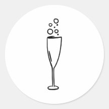 Champagne Sticker