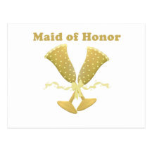 Champagne Toast Maid of Honour Gift Postcards