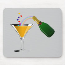 Champagne Toast mousepads