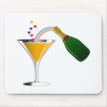 Champagne Toast mousepads