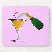 Champagne Toast mousepads