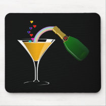 Champagne Toast mousepads