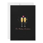 Champagne Toast Wedding Invitation