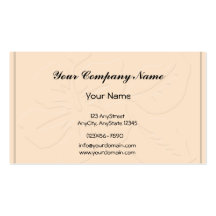 Champagne Tone on Tone Hibiscus Business Card Templates
