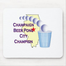 Champaign Beer Pong Champion Mousepads