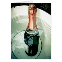 Champaign greeting card