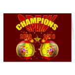 Champions Spain Europe 2008 World 2010 Greeting Card