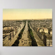 Champs Elysees, an avenue, Paris, France classic P Posters