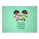 Chance made us sisters... postcard