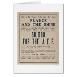 Chance to see France and the Rhine - Enlist Army Greeting Cards