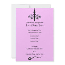 Chandelier Custom Invitations