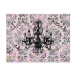 Chandelier Elegance ~ Postcard Vintage French