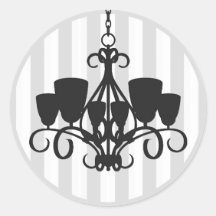 Chandelier  Envelope Seal Sticker