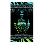 Chandelier Lace Blue Zebra Interior Design business cards