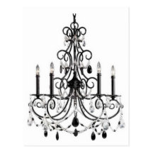 CHANDELIER LINE POSTCARD