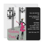Chandelier Party Dress Any Number Girls Birthday invitations
