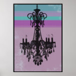 Chandelier - Purple Grunge Print