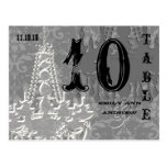 Chandelier Silver Playbill Table Number Card Post Card