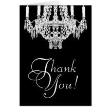 Chandelier Thank You Card