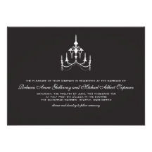 Chandlier Wedding Invitation