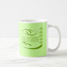 Change background colour-Irish Blessing Mug