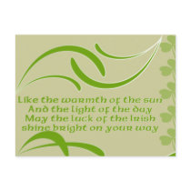 Change background colour-Irish Blessing
