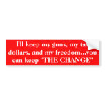 "Change". bumper stickers