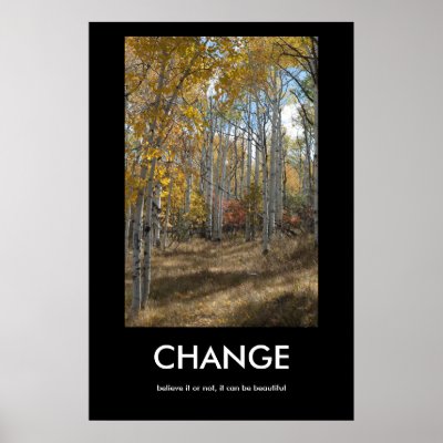 CHANGE Demotivational Poster by bluerabbit