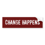 Change Happens bumper stickers