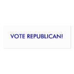 "change is coming" McCain / Palin Republican Party business cards