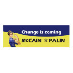 "Change is coming" McCain / Palin Republican Party business cards