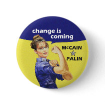 "Change is Coming" McCain Sarah Palin 08 Election