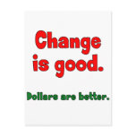 Change is Good postcards