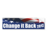 Change It Back 2012 Bumper Sticker