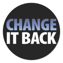 Change It Back stickers