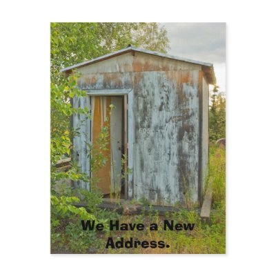 Change of Address Card: One Room Home Postcard by pjwuebker