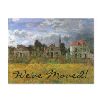 Change of Address; Houses at Argenteuil by Monet