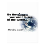 change white post cards