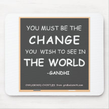 Change-World-Gandhi Mousepad