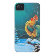 chanticleer at dawn 1 Case-Mate iPhone 4 case