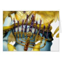 Chanukah Angel Greeting Card