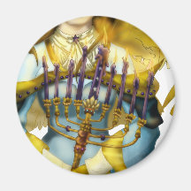 Chanukah Angel Magnet