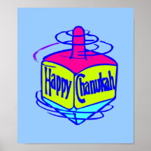 Chanukah Dreidel Poster