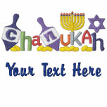 Chanukah Letters embroidered shirts