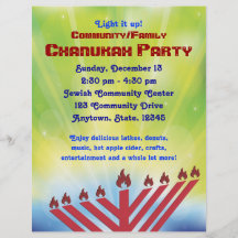 Chanukah Party Flyer