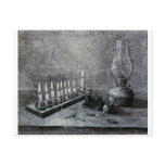 chanukahblackandwhite postcard