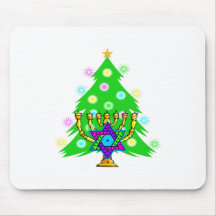 Chanukkah and Christmas Mousepads